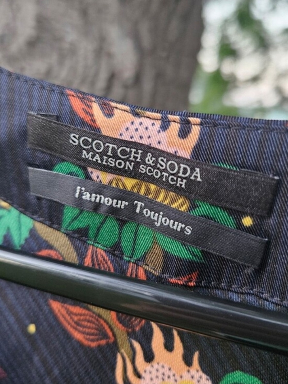 NWT! Scotch & Soda Women's Black Floral-Print Midi Dress, Size Medium - Picture 11 of 12